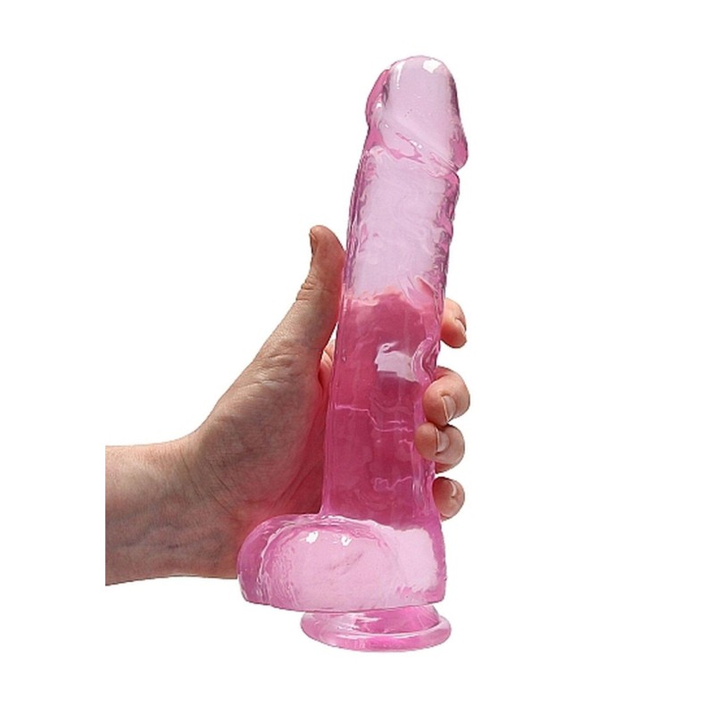 9" / 23 cm Realistic Dildo With Balls - Pink